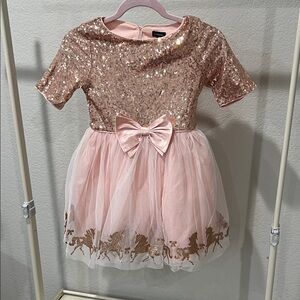 Zunie rose gold toole dress - NWT - size 8